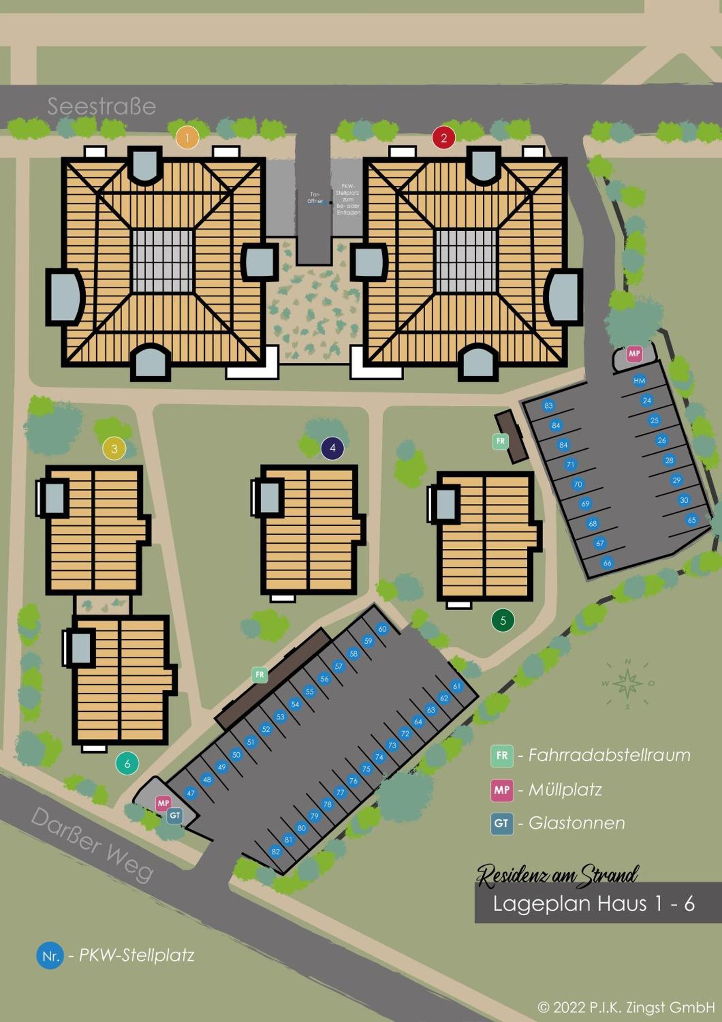 Residenz Am Strand Wohnung 4-61 Цингст Екстер'єр фото